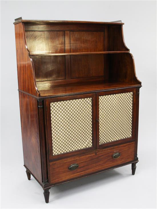 A Regency mahogany chiffonier, W.3ft .5in.